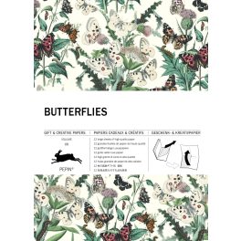 Csomagolópapír szett - Lepkék